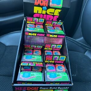 Needoh NiCE CUBE Kids Squishy Toy - purple and Pink